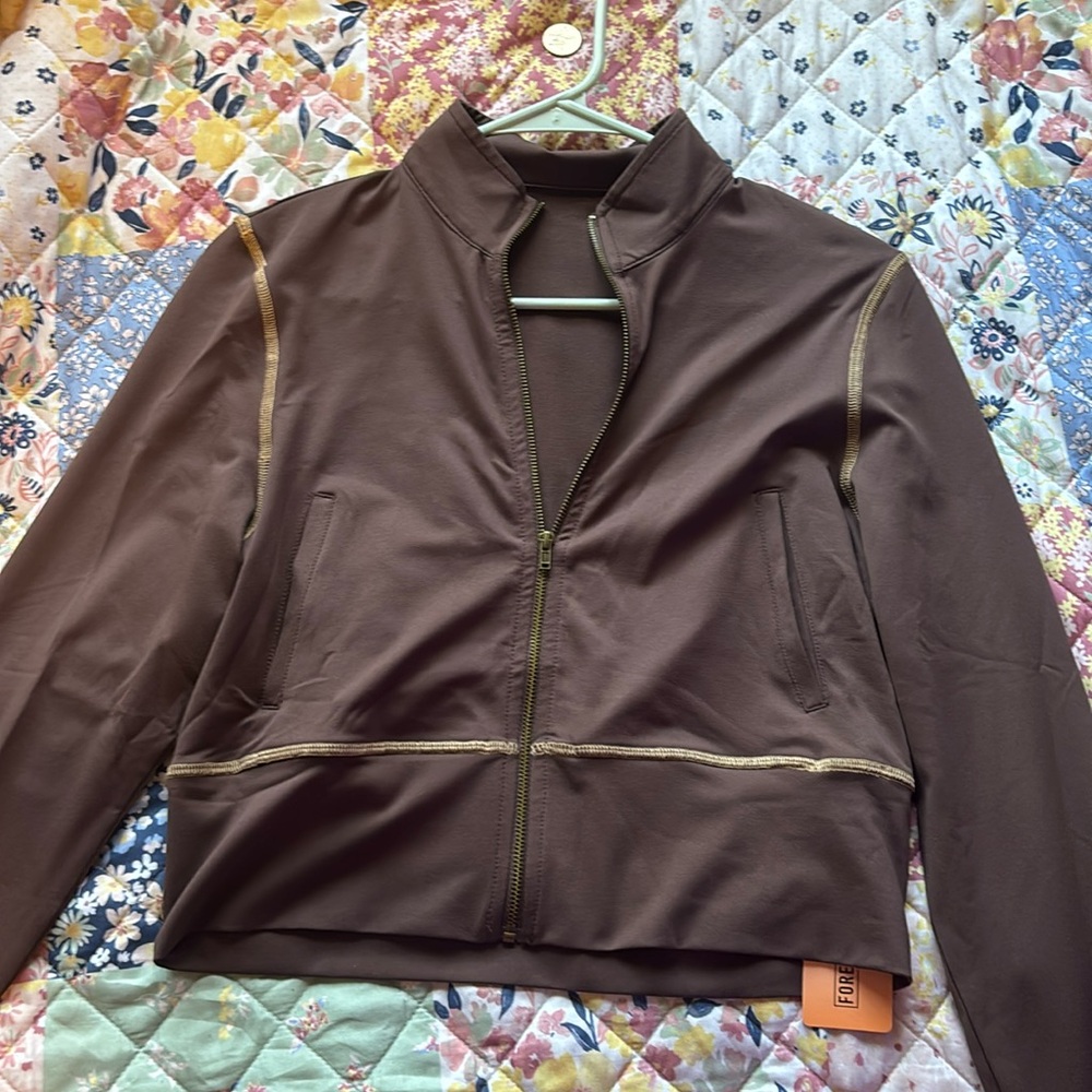 Forever 21 Brown Zip Up Set! NEVER WORN!! TAGS STILL ON!! Super comfy material